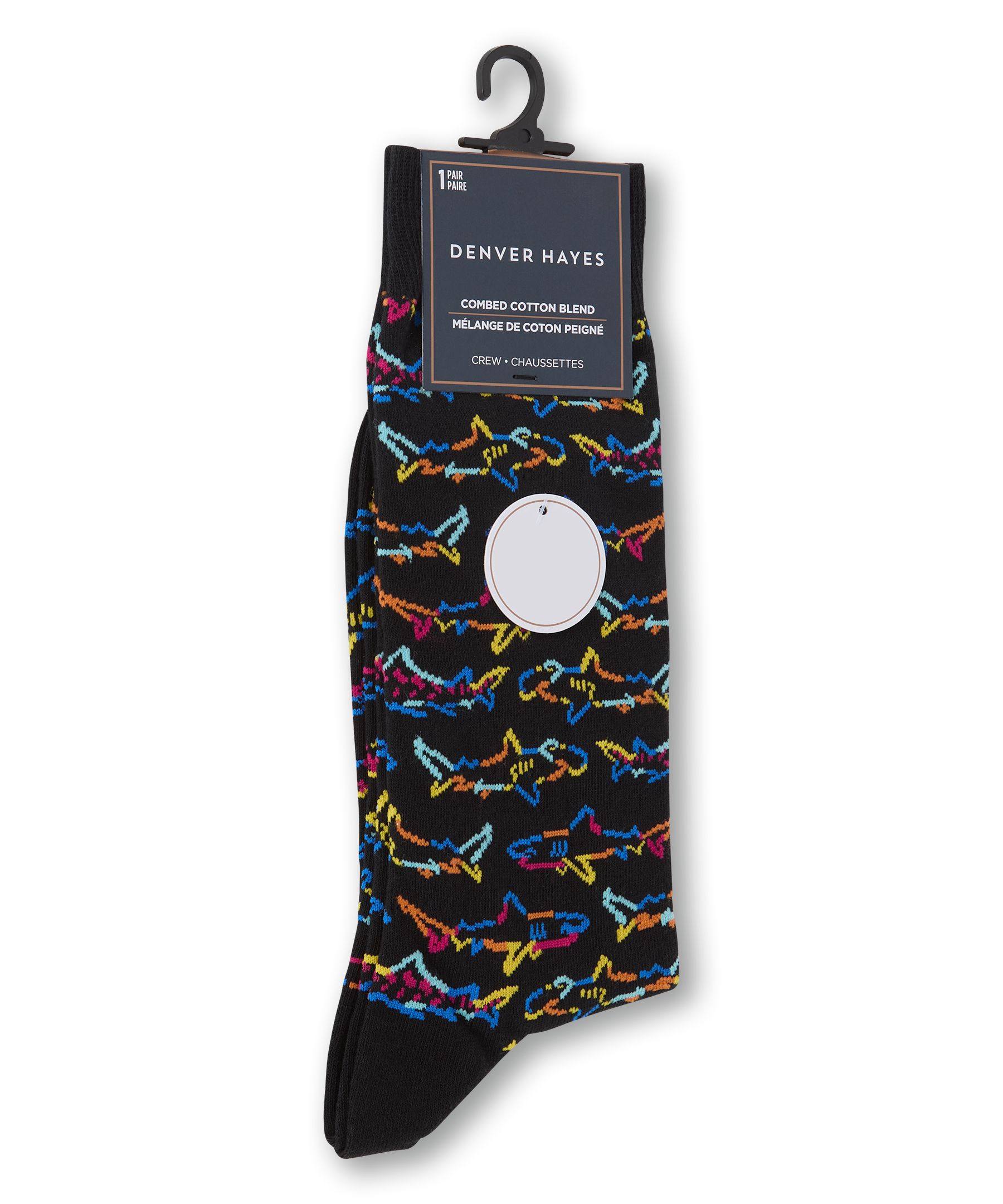 Chaussettes décontractées à motif fantaisie d'animaux pour hommes, Denver Hayes