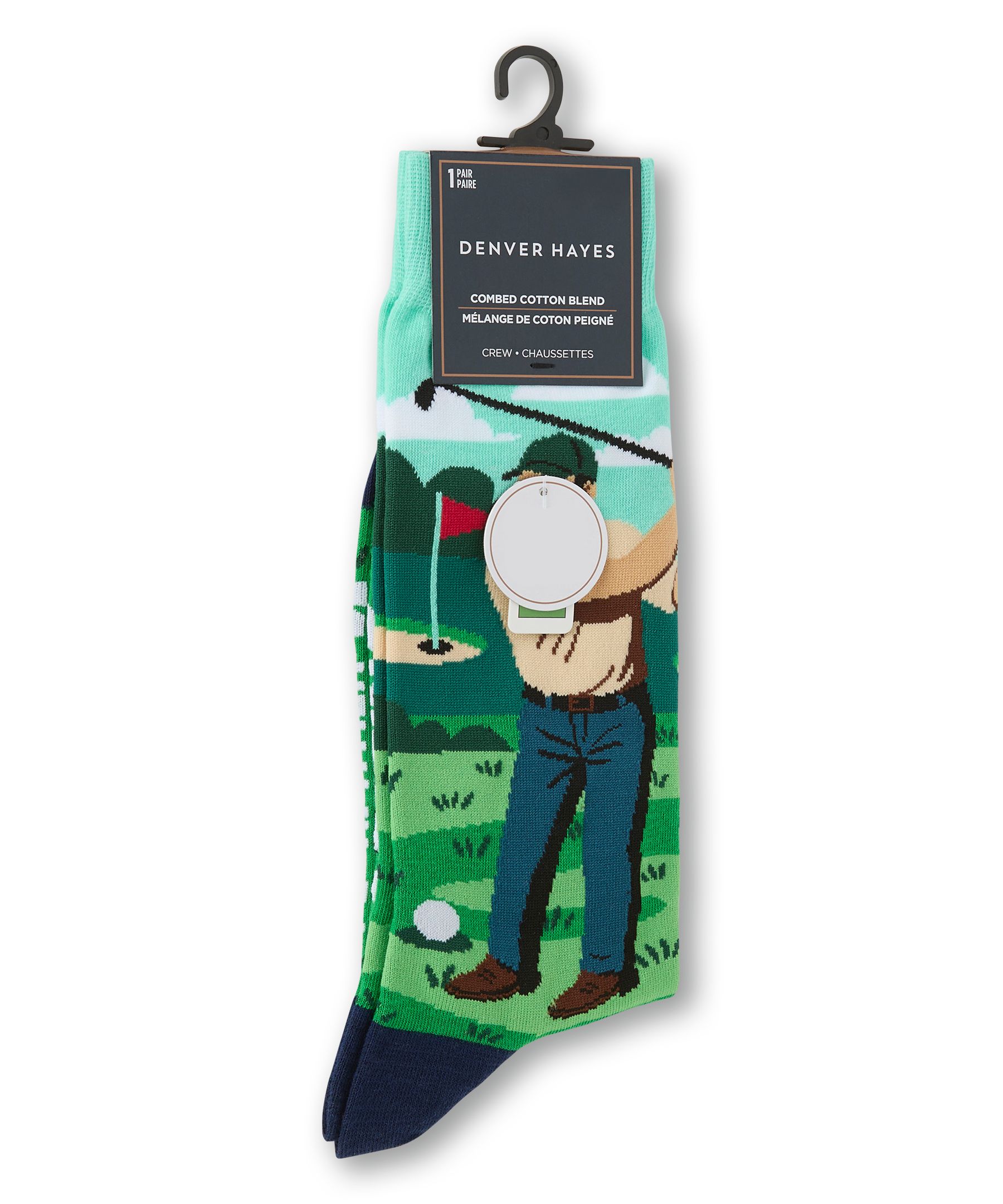Chaussettes décontractées à motif fantaisie «Rather Be» pour hommes, Denver Hayes
