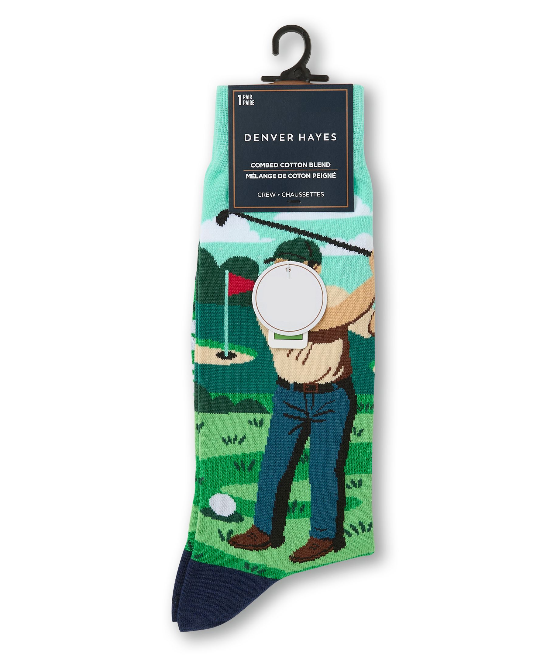 Chaussettes décontractées à motif fantaisie «Rather Be» pour hommes, Denver Hayes