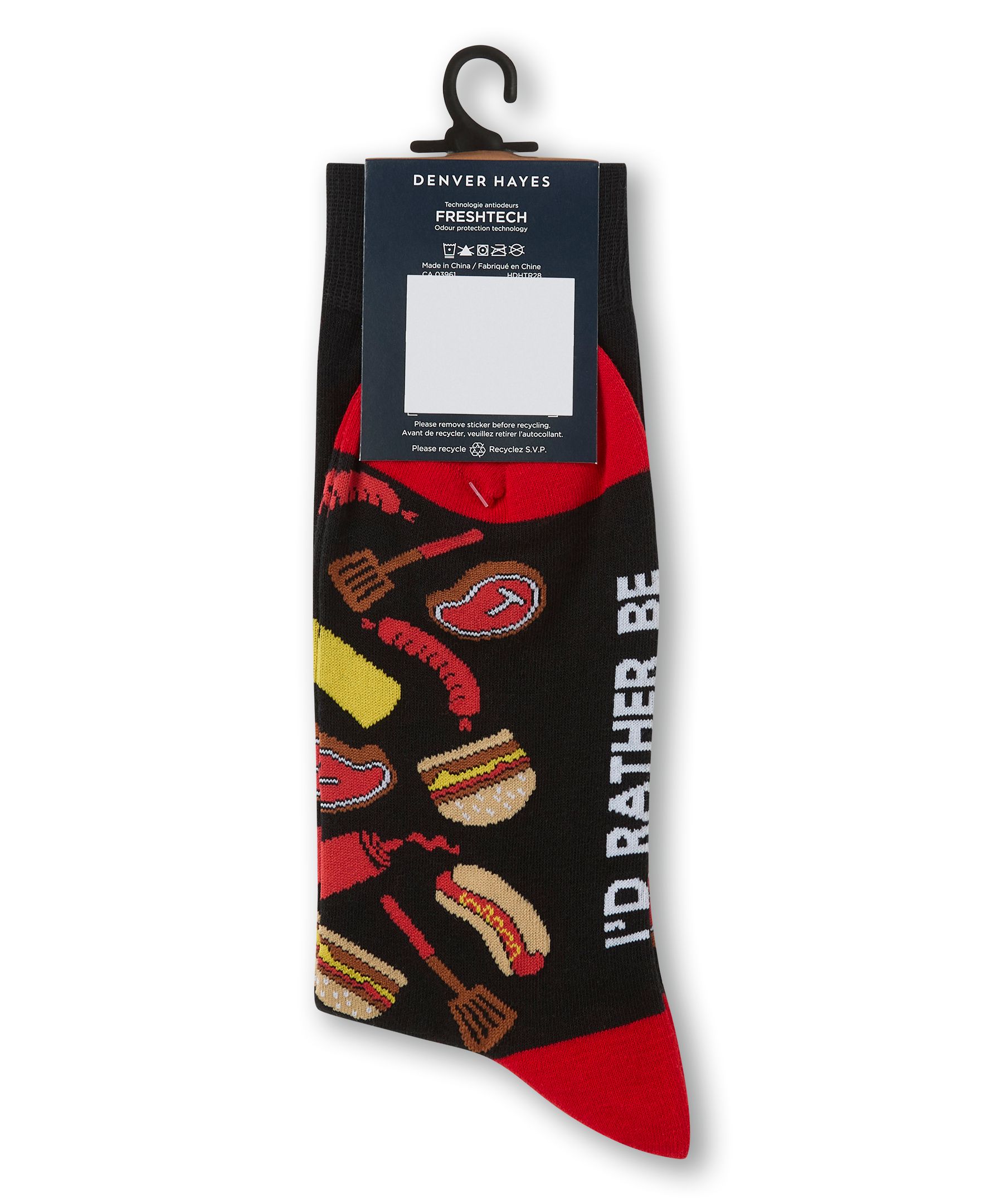 Chaussettes décontractées à motif fantaisie «Rather Be» pour hommes, Denver Hayes