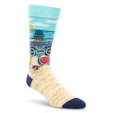 Chaussettes décontractées à motif fantaisie «Rather Be» pour hommes, Denver Hayes