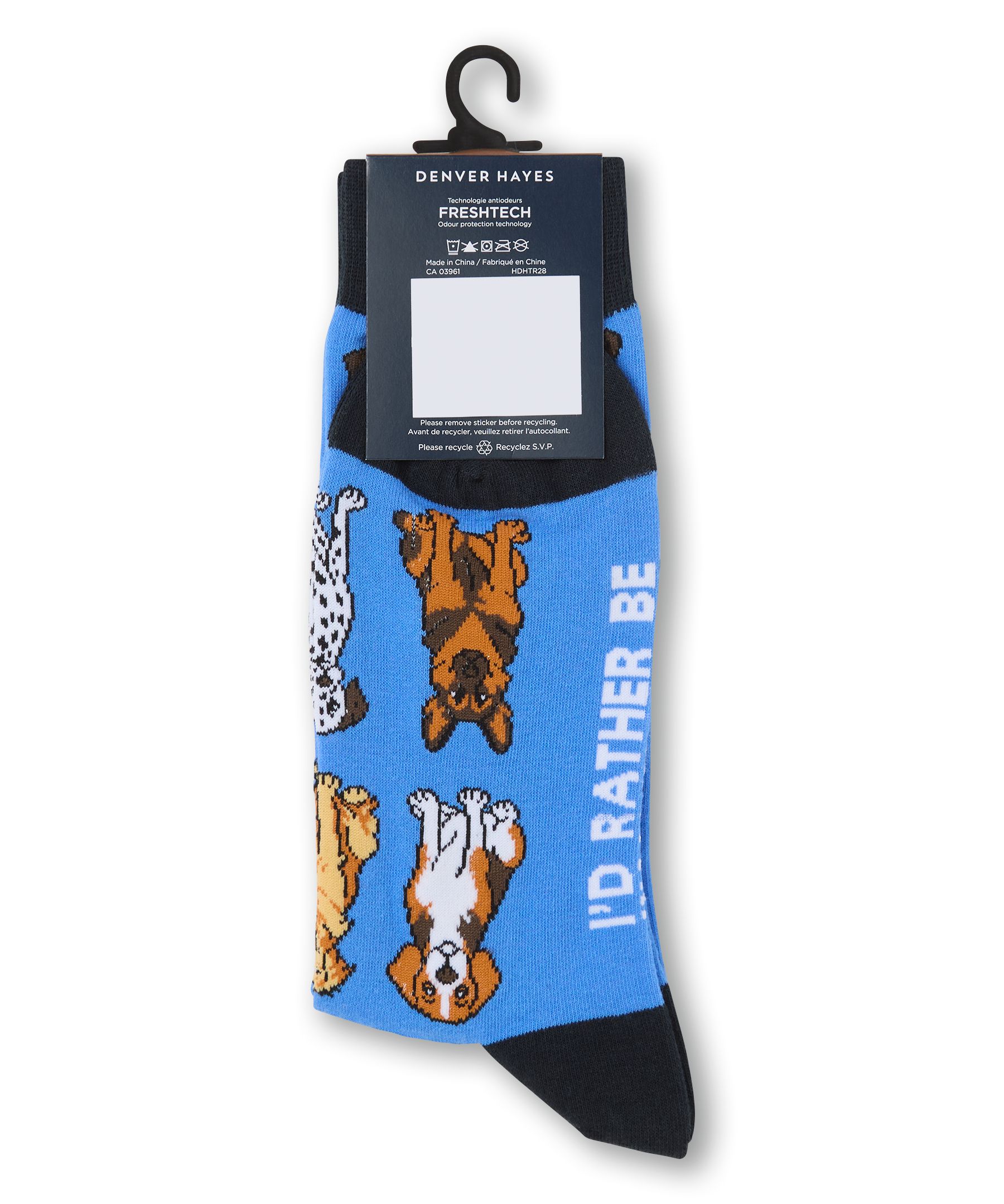 Chaussettes décontractées à motif fantaisie «Rather Be» pour hommes, Denver Hayes