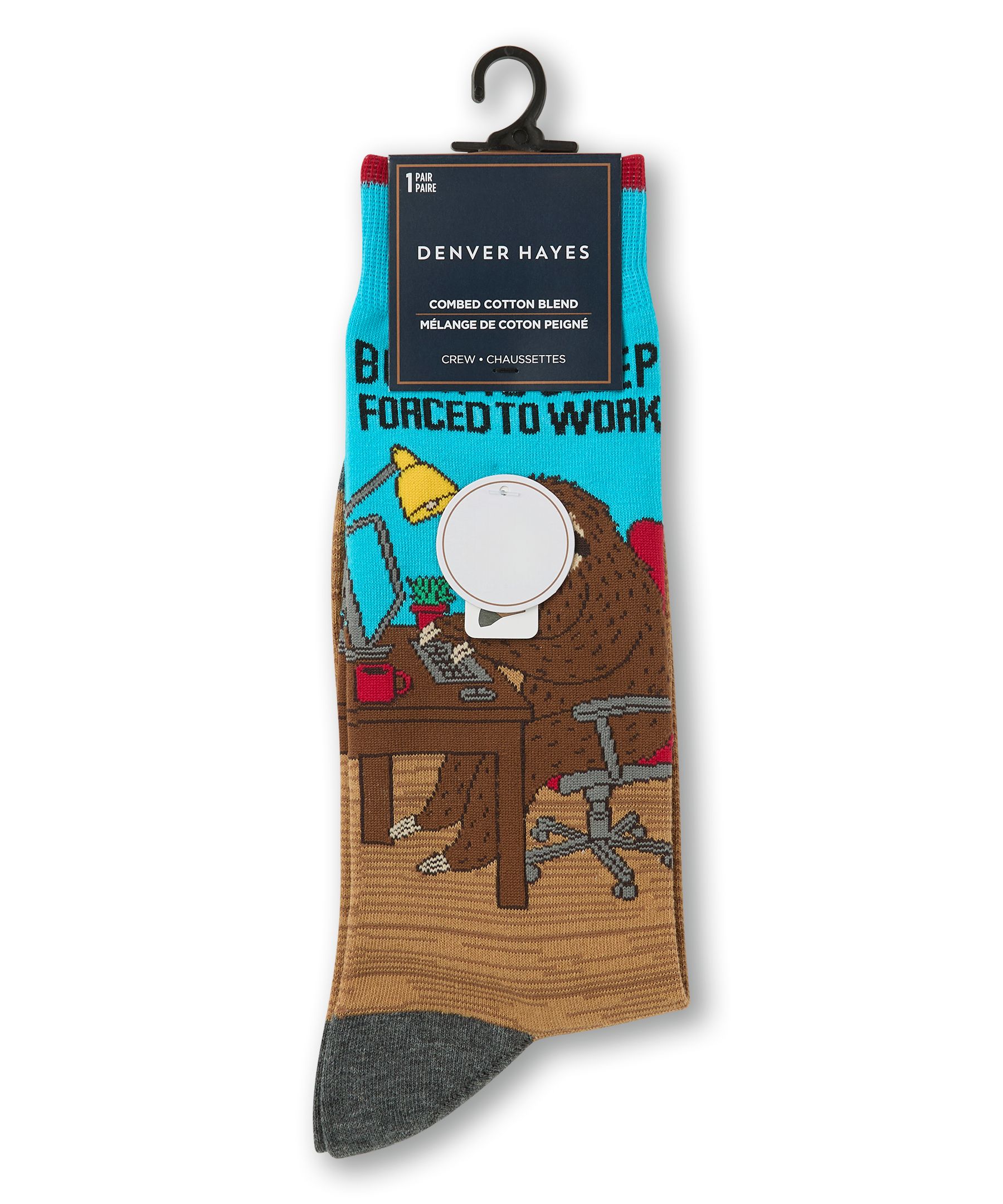 Chaussettes décontractées à motif fantaisie pour hommes, Denver Hayes