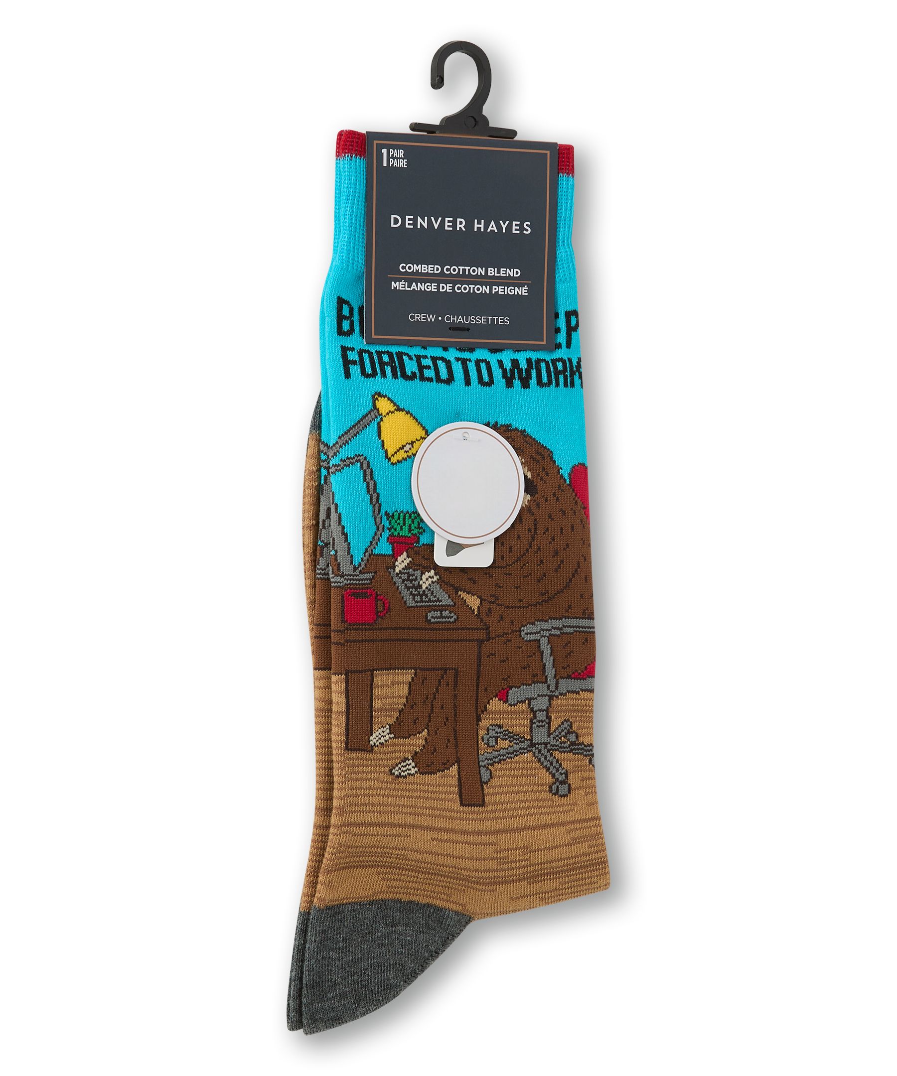 Chaussettes décontractées à motif fantaisie pour hommes, Denver Hayes