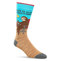 Chaussettes décontractées à motif fantaisie pour hommes, Denver Hayes Front_Angled_Right