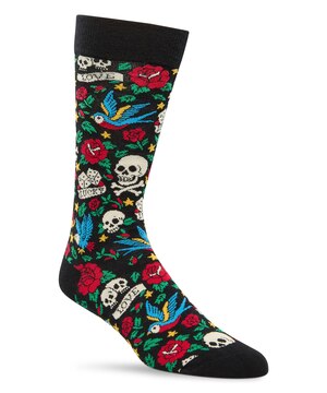 Denver Hayes Men's Novelty Patterned Casual Socks