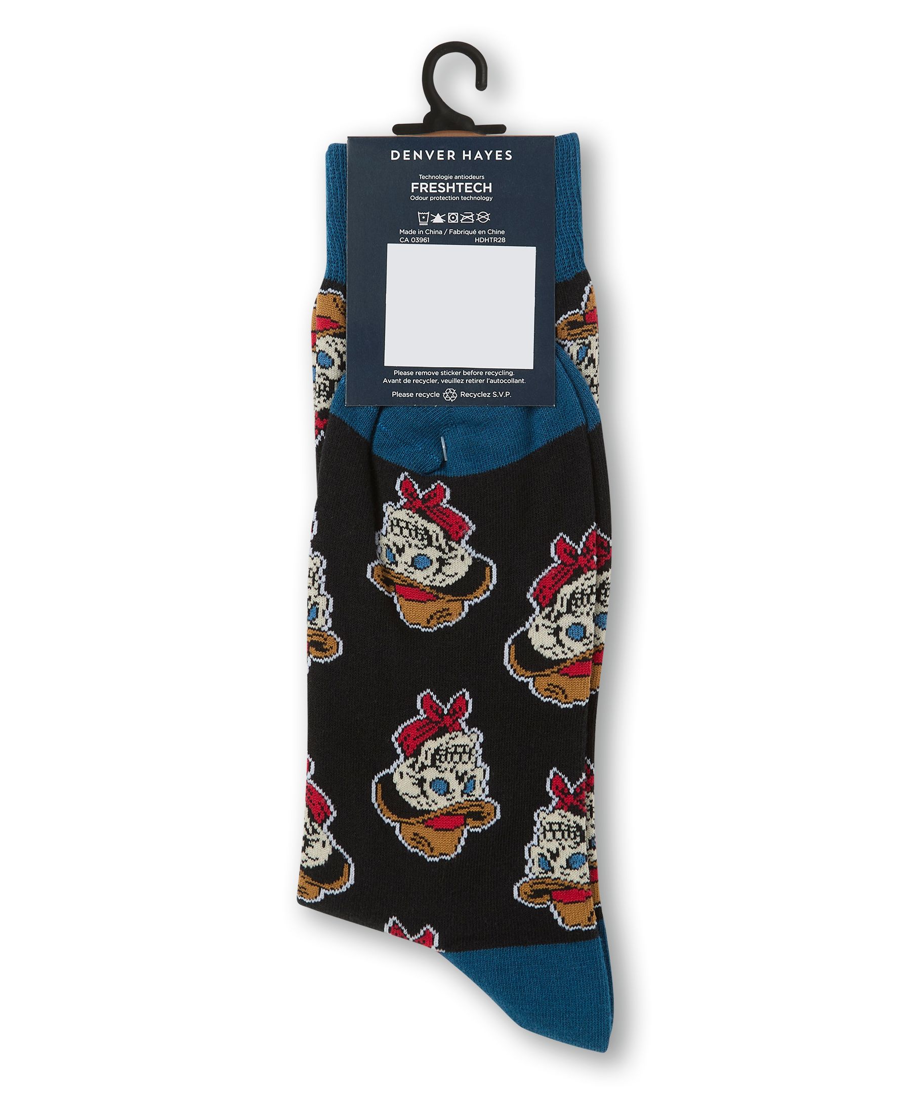 Denver Hayes Men's Novelty Patterned Casual Socks