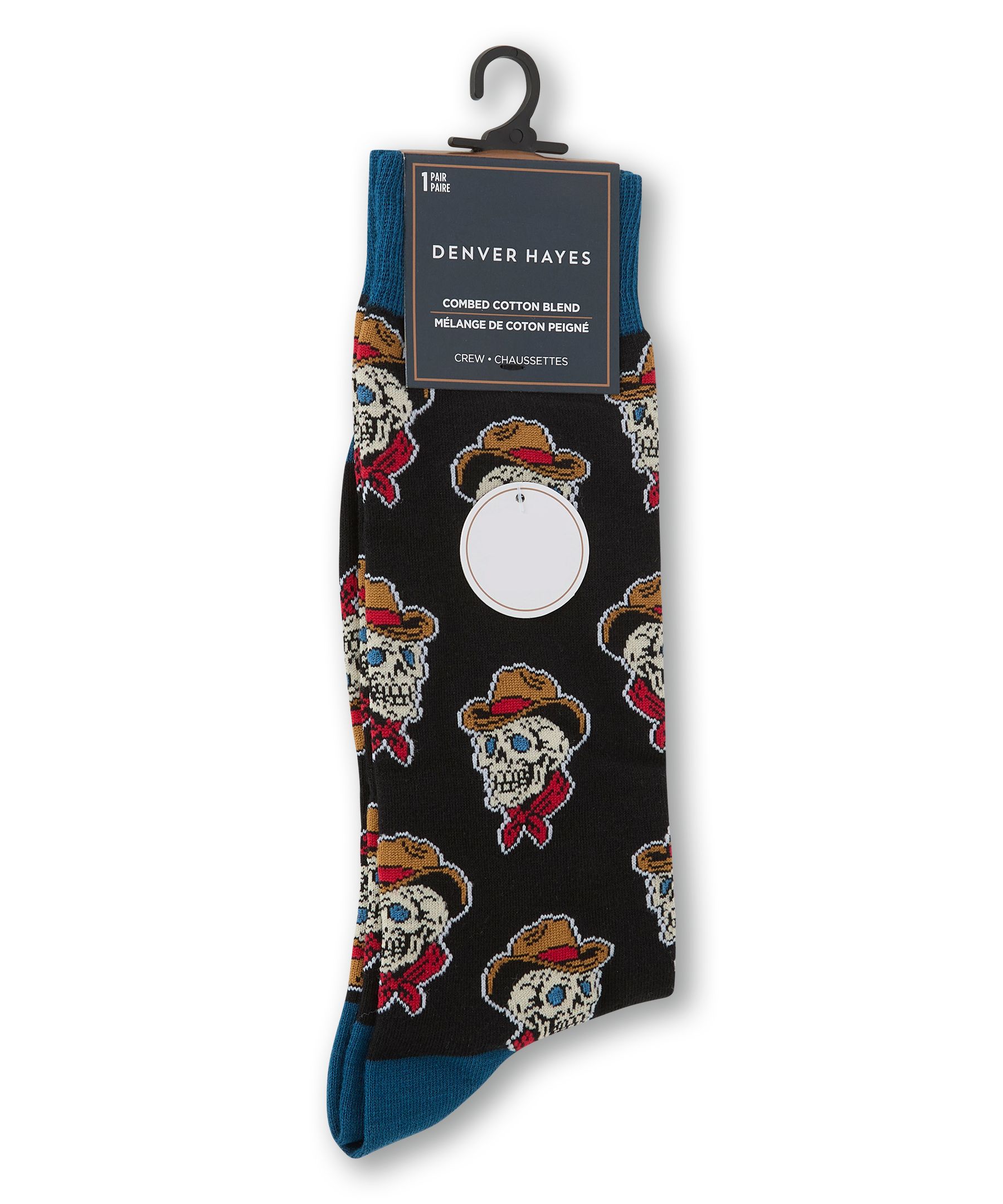 Denver Hayes Men's Novelty Patterned Casual Socks