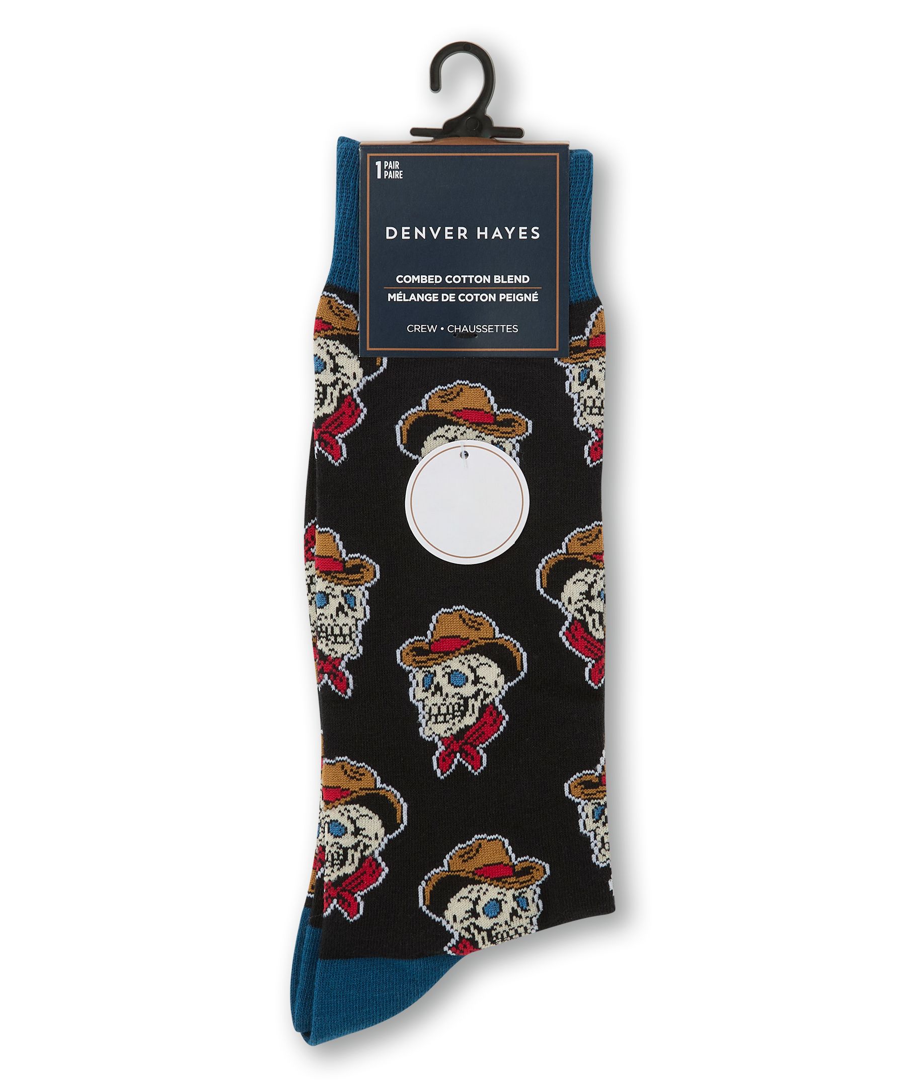 Denver Hayes Men's Novelty Patterned Casual Socks
