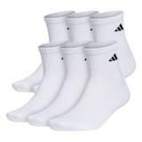 Chaussettes de sport un quart rembourrées, S26, adidas, paquet de 6&nbsp;paires Front_Angled_Left