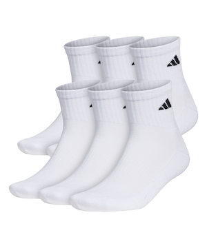 Chaussettes de sport un quart rembourrées, S26, adidas, paquet de 6&nbsp;paires