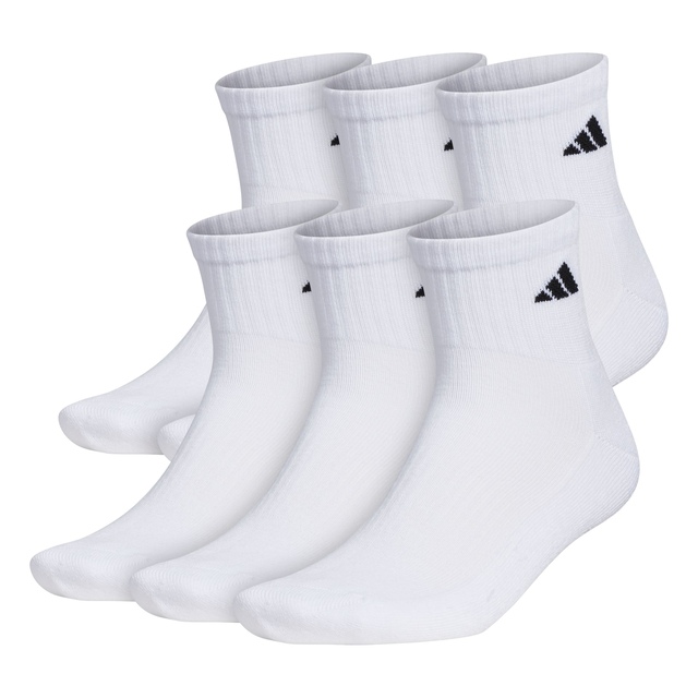Chaussettes de sport un quart rembourrées, S26, adidas, paquet de 6&nbsp;paires