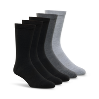 Denver Hayes Men's 5-Pack Better Fit Crew Socks