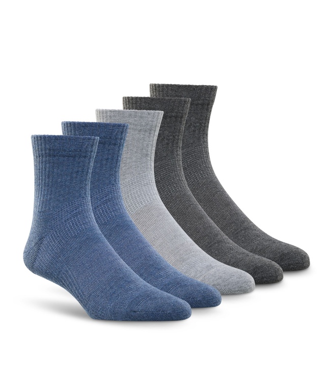 Mi-chaussettes pour hommes, Better Fit, Denver Hayes, paquet de 5 paires