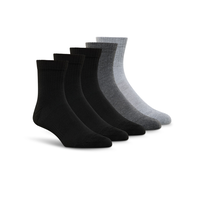 Denver Hayes Men's 5-Pack Better Fit Quarter Socks