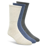 Mi-chaussettes de sport semi-rembourrées assorties pour hommes, Matrix, paquet de 3 paires Front_Angled_Right