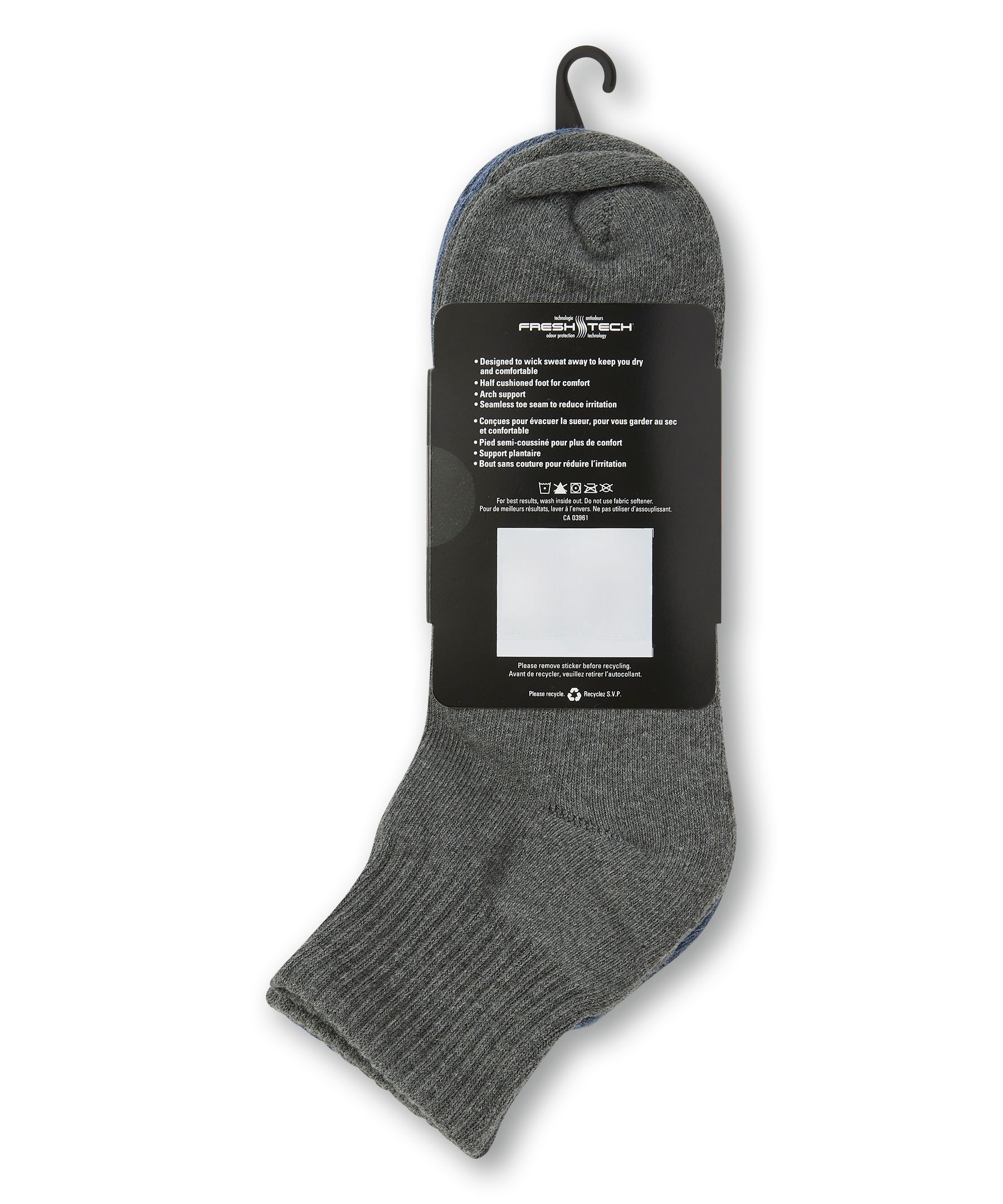 Matrix Men's 3-Pack Half Cushion Quarter Crew Sport Socks