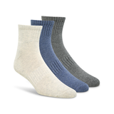 Chaussettes de sport un quart semi-rembourrées pour hommes, paquet de 3&nbsp;paires, Matrix Front_Angled_Right