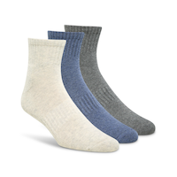 Chaussettes de sport un quart semi-rembourrées pour hommes, paquet de 3&nbsp;paires, Matrix