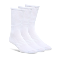 Paquet de 3 paires de mi-chaussettes de sport semi-rembourrées pour hommes, Matrix