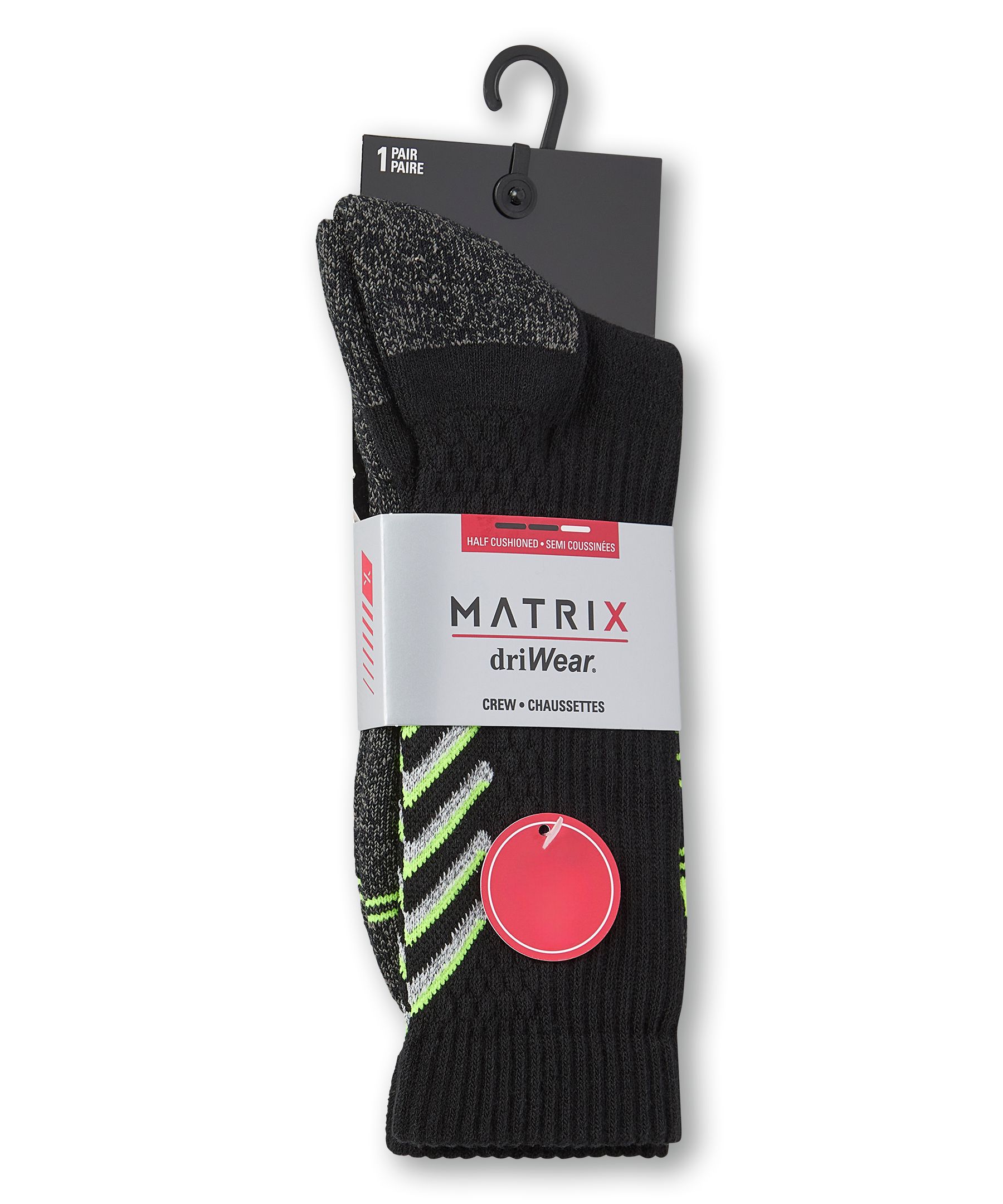 Matrix Men's DriWear Crew Socks