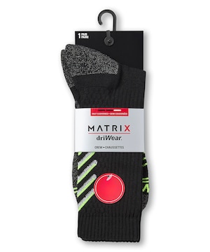 Mi-chaussettes avec driWear pour hommes, Matrix