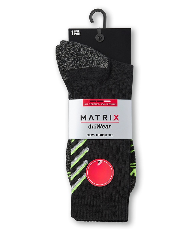Matrix Men's DriWear Crew Socks