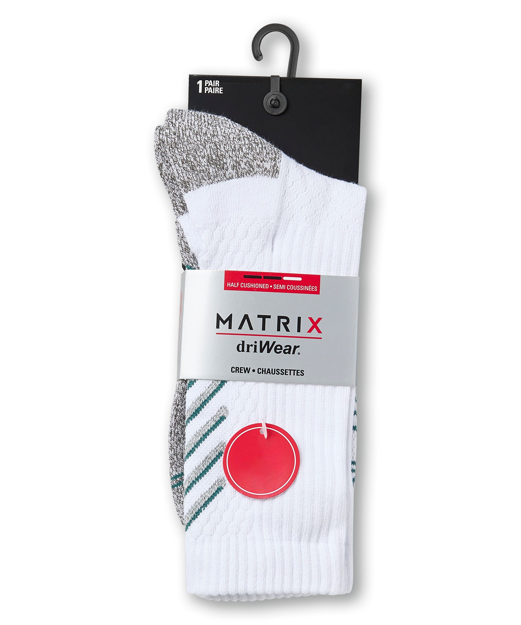 Matrix Men's DriWear Crew Socks