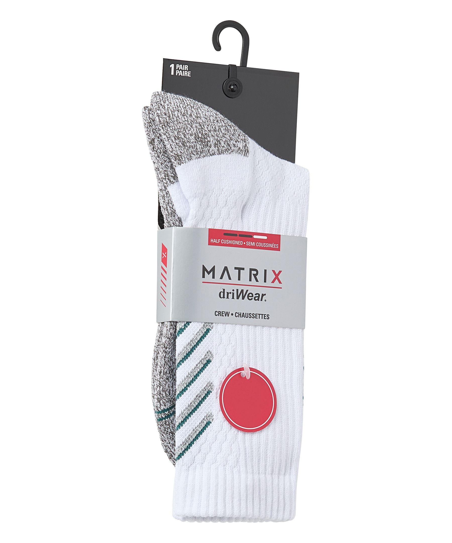 Matrix Men's DriWear Crew Socks