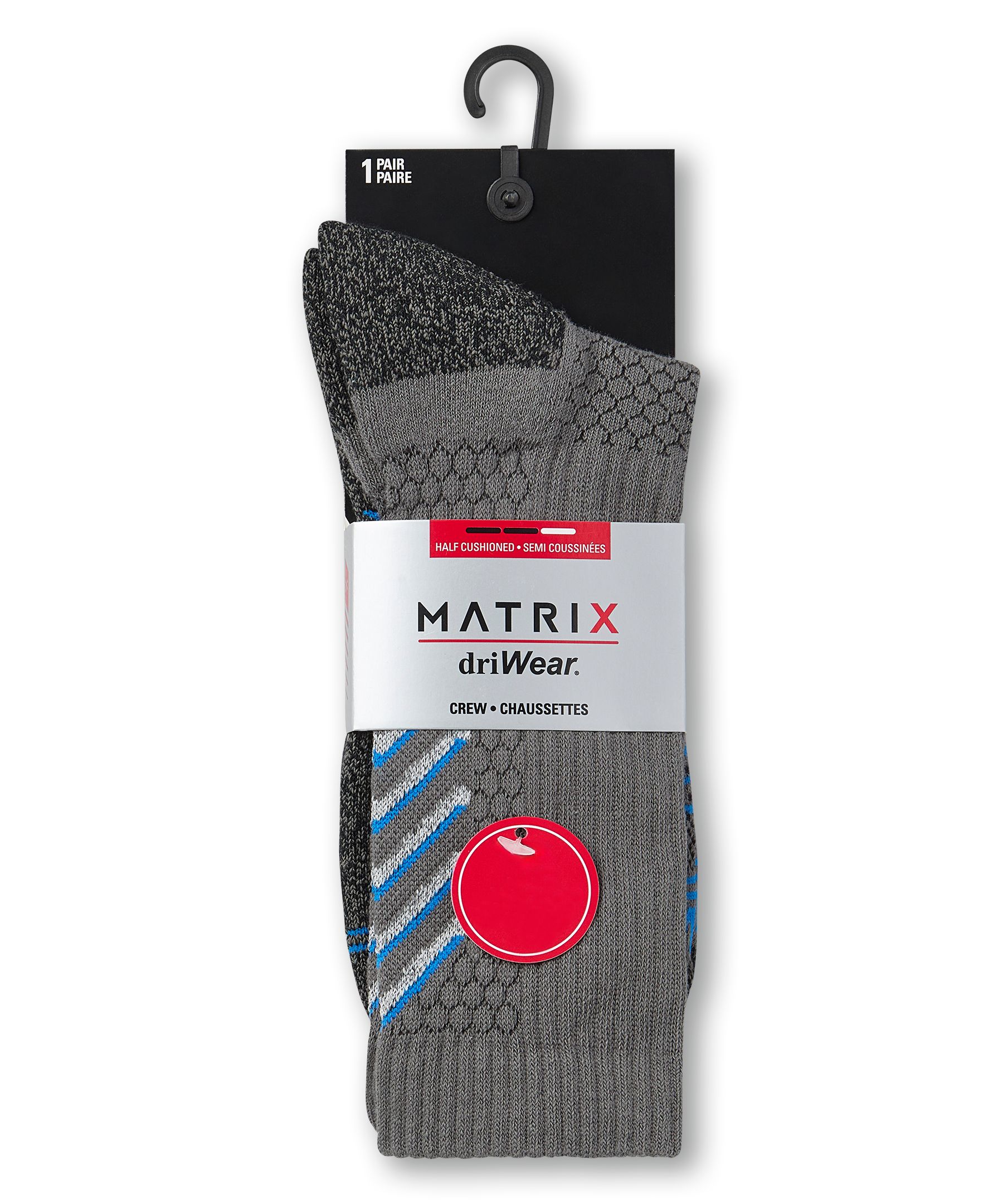 Matrix Men's DriWear Crew Socks