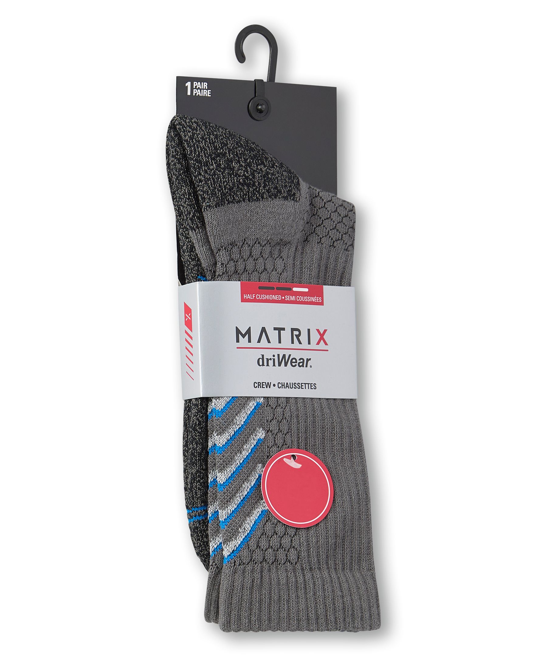 Matrix Men's DriWear Crew Socks