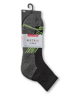 Mi-chaussettes un quart avec driWear pour hommes, Matrix