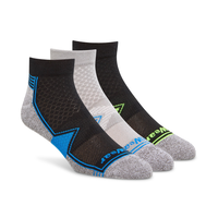 Chaussettes basses avec driWear Ultralite pour hommes, Matrix, paquet de 3&nbsp;paires Front_Angled_Right