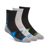 Mi-chaussettes sport techniques avec DriWear pour hommes, Matrix, paquet de 3&nbsp;paires Front_Angled_Right