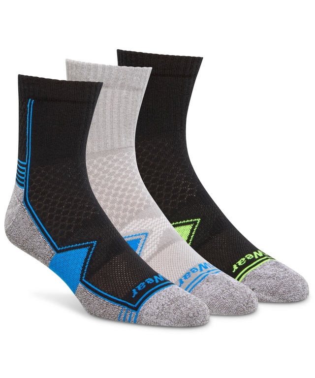 Mi-chaussettes sport techniques avec DriWear pour hommes, Matrix, paquet de 3&nbsp;paires