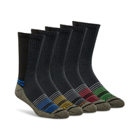 Copper Sole Men's  Extreme Athletic Crew Socks 5-pk