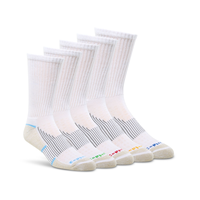 Mi-chaussettes sport pour hommes, Copper Sole, paquet de 5&nbsp;paires