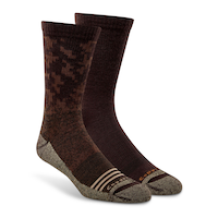 Mi-chaussettes en laine mérinos pour hommes, Copper Sole, paquet de 2&nbsp;paires