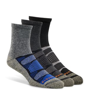 Mi-chaussettes de randonnée pourhommes, Copper Sole Men, paquet de 3&nbsp;paires