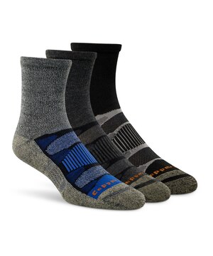 Mi-chaussettes de randonnée pour hommes, Repreve, Copper Sole, paquet de 3&nbsp;paires