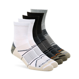 Copper Sole 4-Pack Athletic Crew Socks Front_Angled_Right