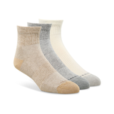 Merrell Men's Everyday Wool Quarter Socks Front_Angled_Right