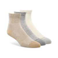 Merrell Men's Everyday Wool Quarter Socks Front_Angled_Right