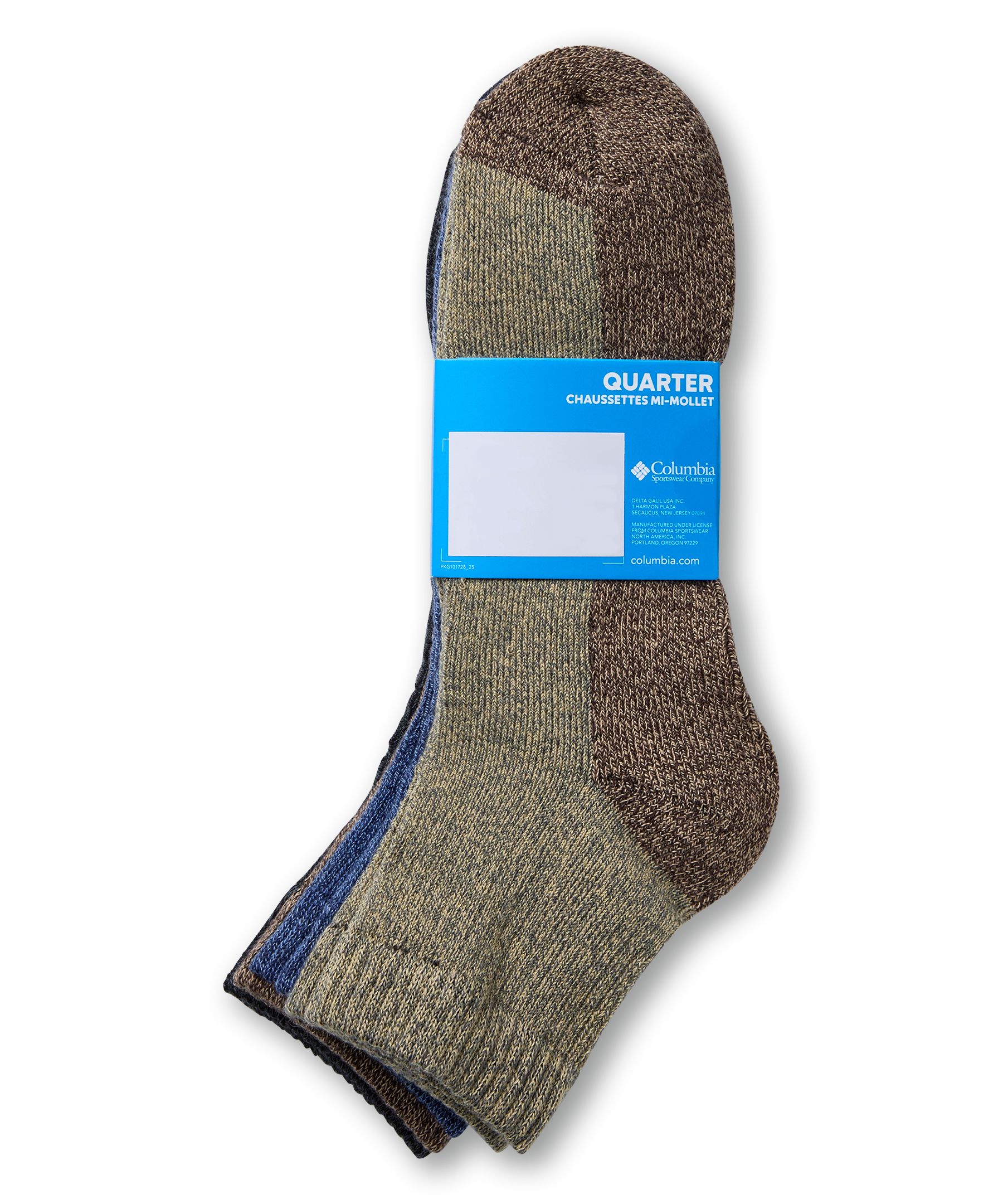 Mi-chaussettes avec contrôle de l'humidité pour hommes, Columbia