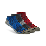 Copper Sole Men's Extreme Athletic No Show Socks 3-pk Front_Angled_Right