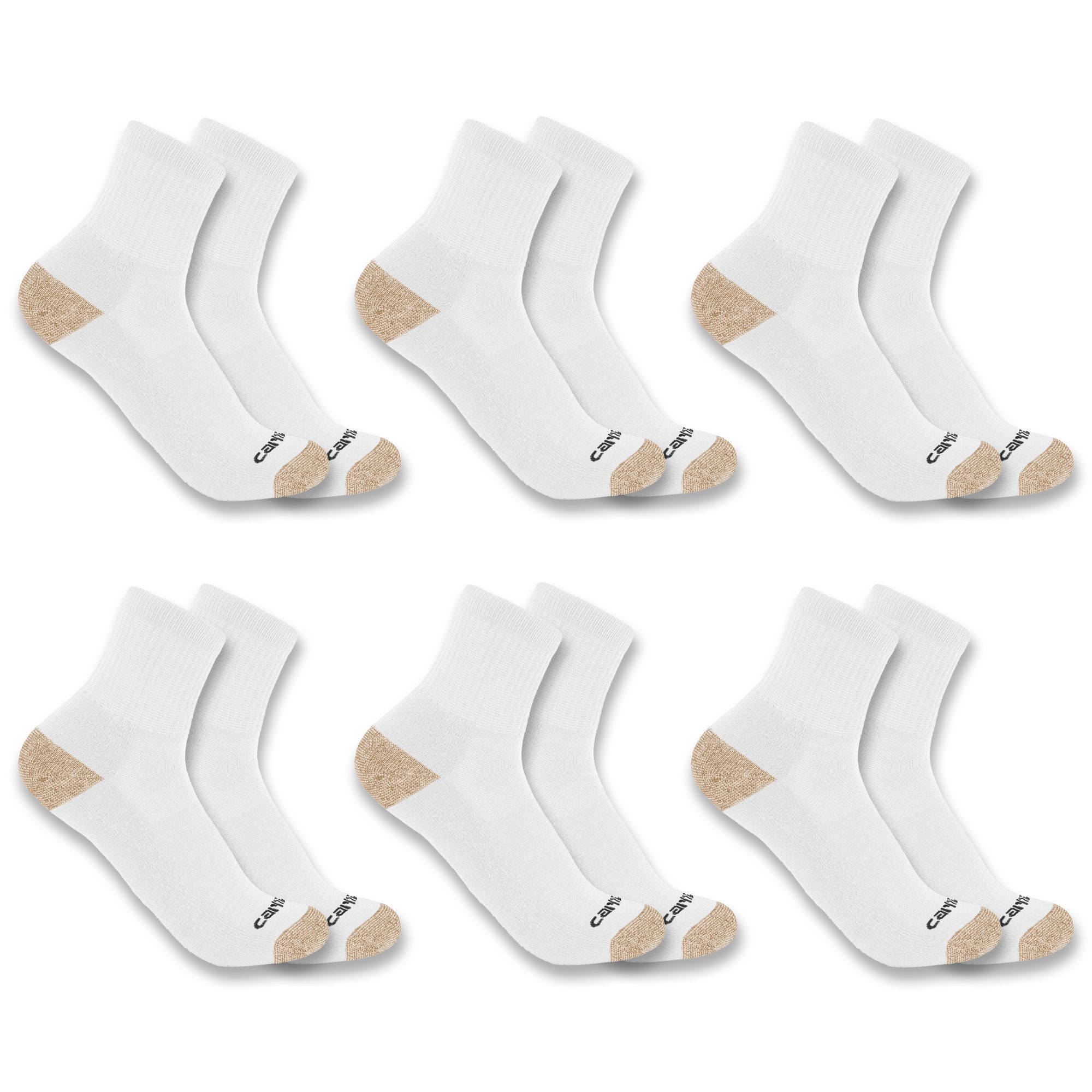 Carhartt Men's Midweight Quarter Socks