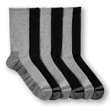 Dakota WorkPro Series Men's Everyday Work Crew Socks 6pk Side_Right