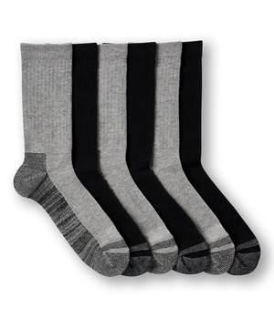 Dakota WorkPro Series Men's Everyday Work Crew Socks 6pk
