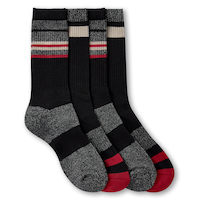 WindRiver Men's 2 pk T-Max Casual Cushioned Sole Socks