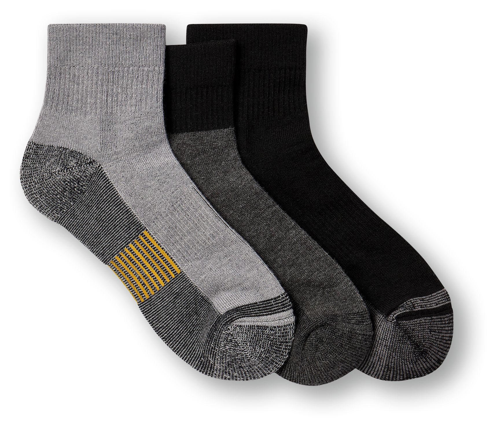 Chaussettes de travail un quart en laine pour hommes, série Dakota WorkPro, paquet de 3&nbsp;paires